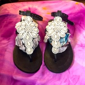 Hand beaded sandals